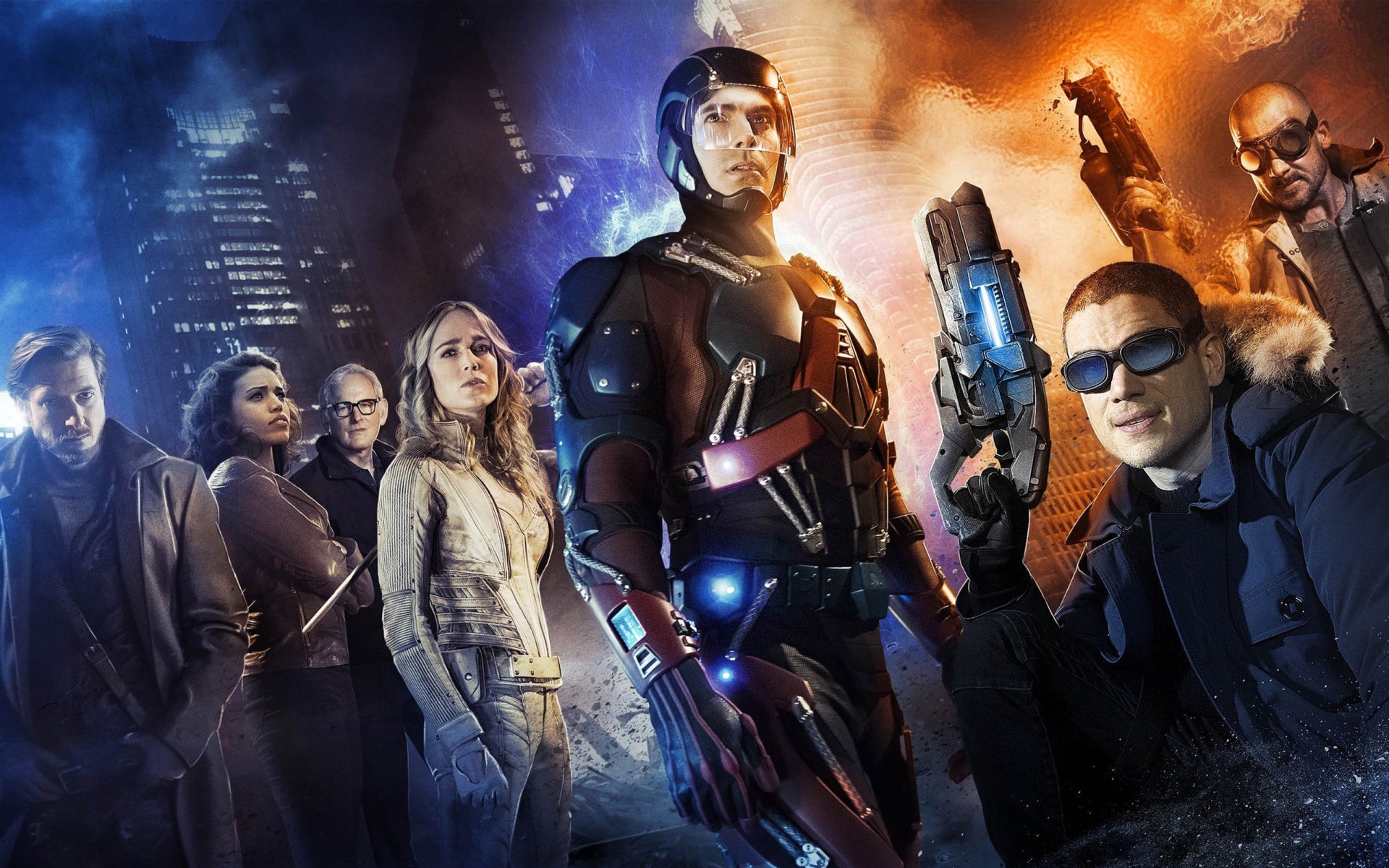 Download Hawkgirl (DC Comics) Roy Harper White Canary (DC Comics) Captain Cold Rip Hunter Kendra Sanders Atom (DC Comics) Martin Stein TV Show DC's Legends Of Tomorrow Art