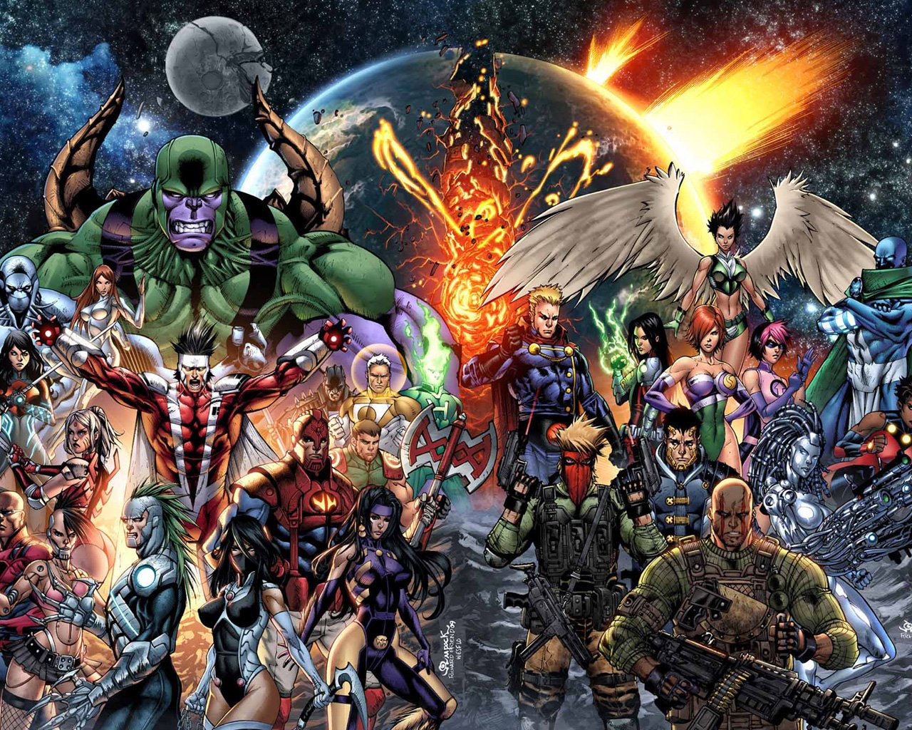 Download Comic Wildcats Art