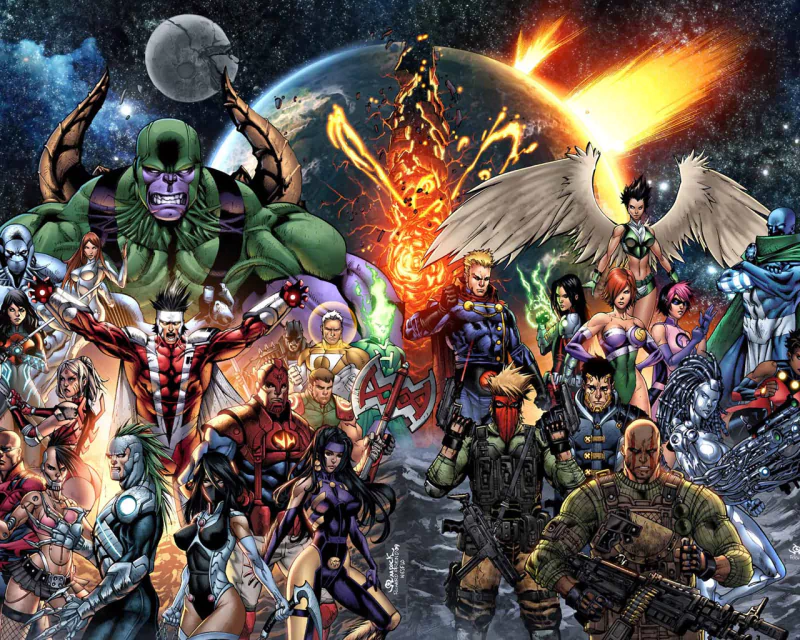 Comic Wildcats Image