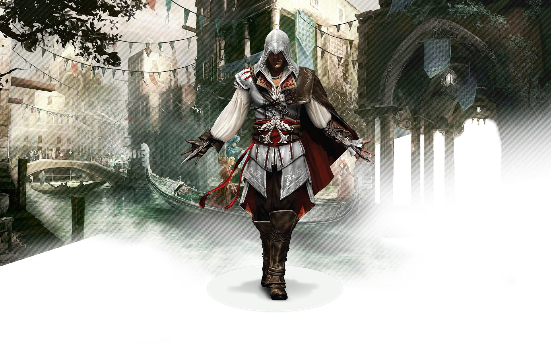 Assassin s creed ii. Assassin's Creed Brotherhood Эцио. Коврик для мыши Венеция. Ассасин Крид Барнабас.