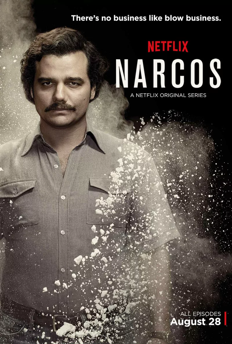 TV Show Narcos netflix drug trafficking Pablo Escobar Image
