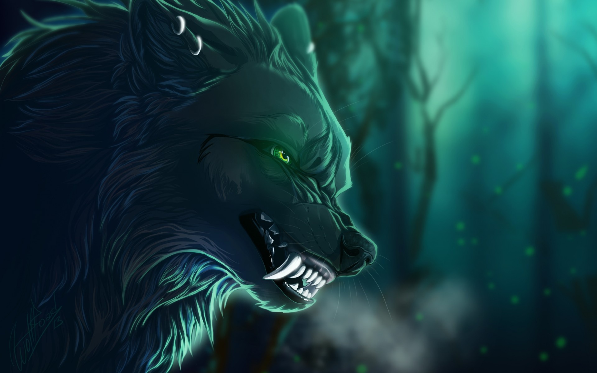 Fantasy Wolf Art