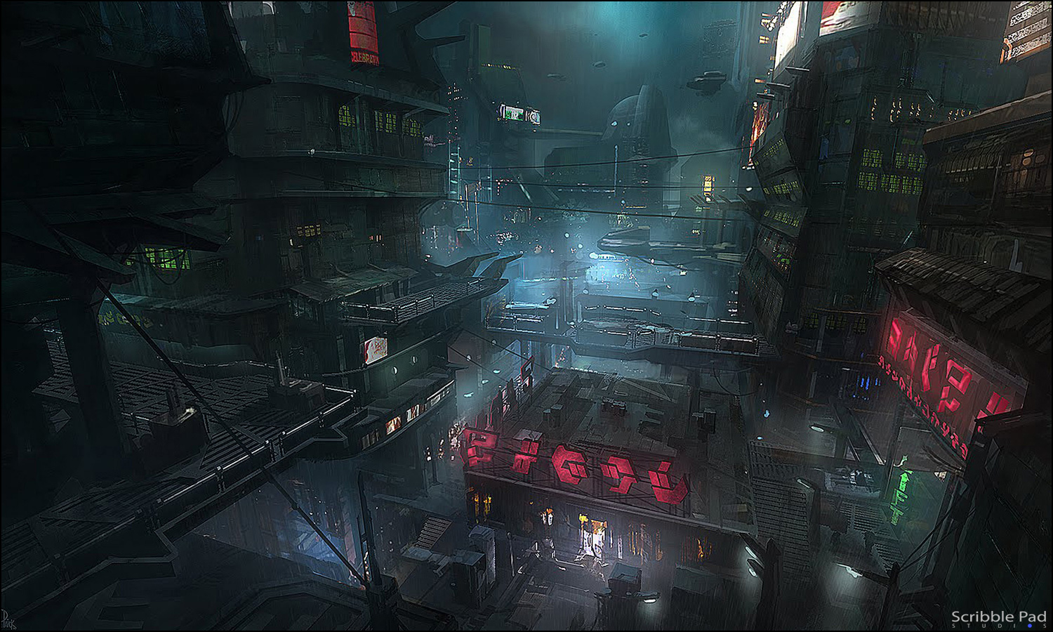 Sci Fi City Art