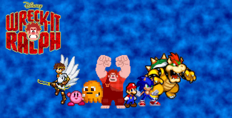 Pit (Kid Icarus) Bowser Kirby Mario Sonic the Hedgehog Ralph (Wreck-It Ralph) Wreck-It Ralph movie collage Image