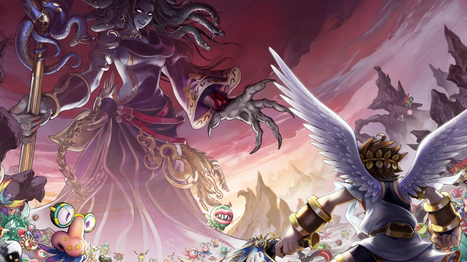 Download Medusa (Kid Icarus) Pit (Kid Icarus) Video Game Kid Icarus: Uprising Art