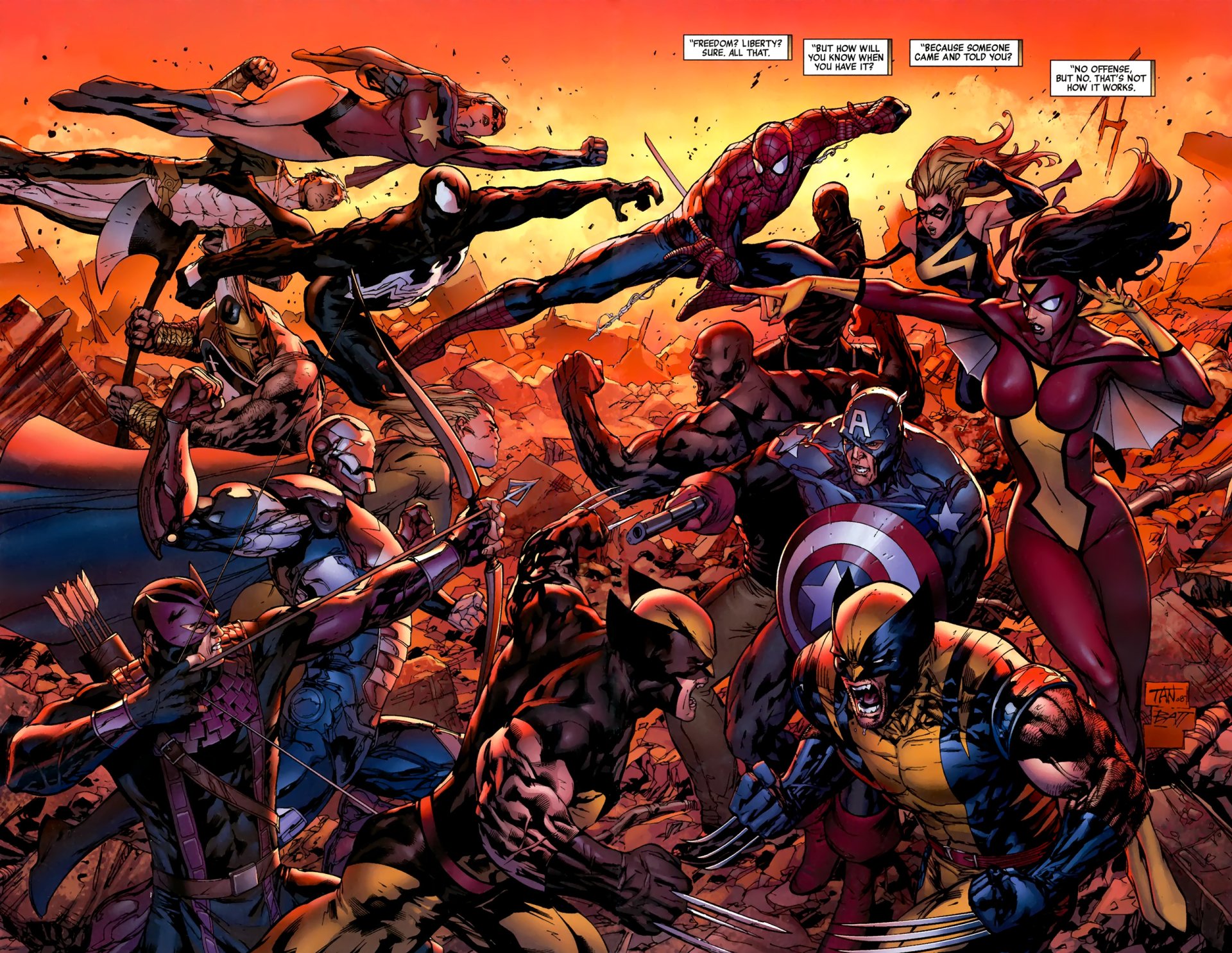 Download Comic The New Avengers Art