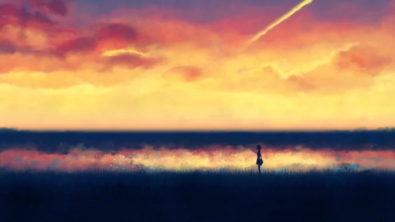 colors cloud sky lonely artistic painting Image