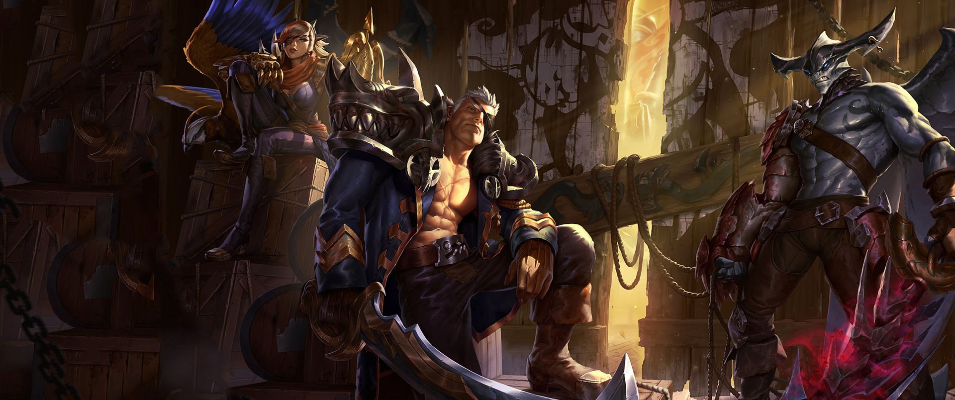 Download Garen (League Of Legends) Aatrox (League Of Legends) Quinn (League Of Legends) Video Game League Of Legends Art