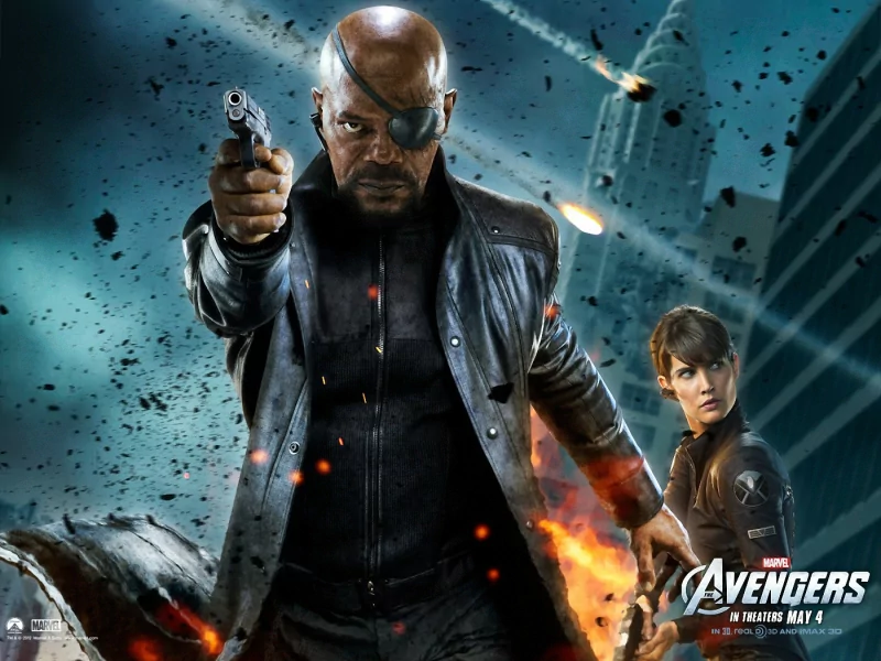 Maria Hill Nick Fury Avengers Cobie Smulders Samuel L. Jackson movie Image