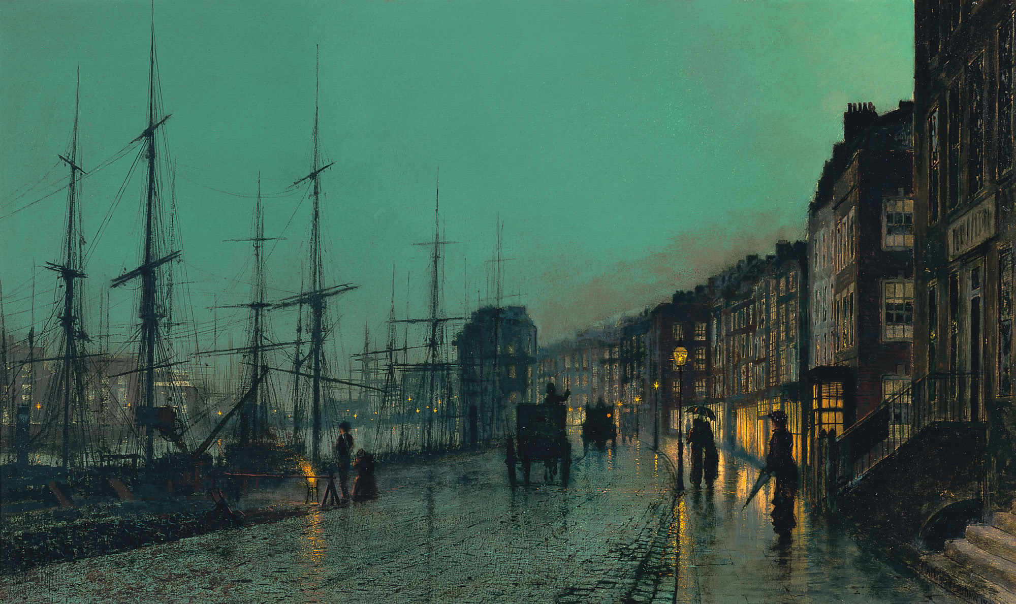 Shipping on the Clyde 1881 by John Atkinson Grimshaw
