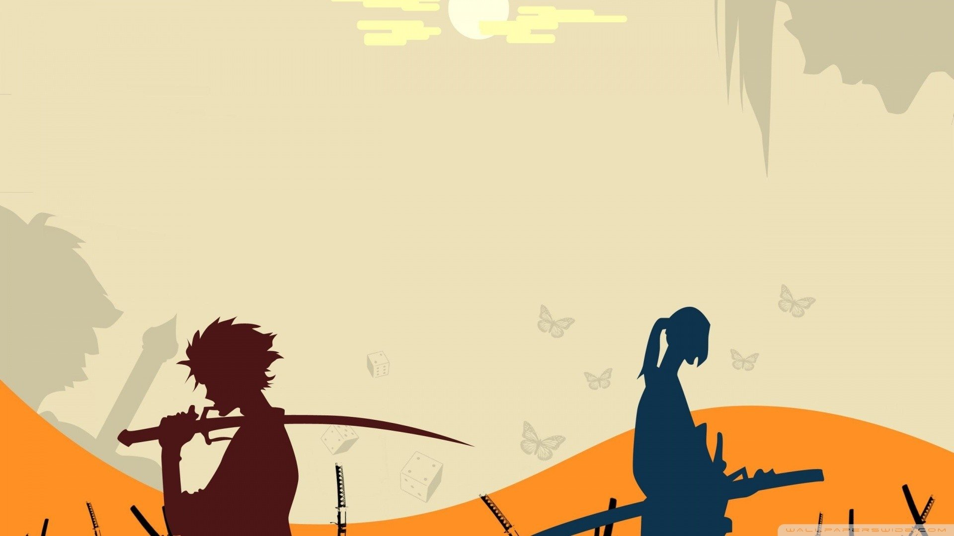 Download Mugen (Samurai Champloo) Jin (Samurai Champloo) Adventure Warrior Samurai Katana Anime Samurai Champloo Anime Samurai Art