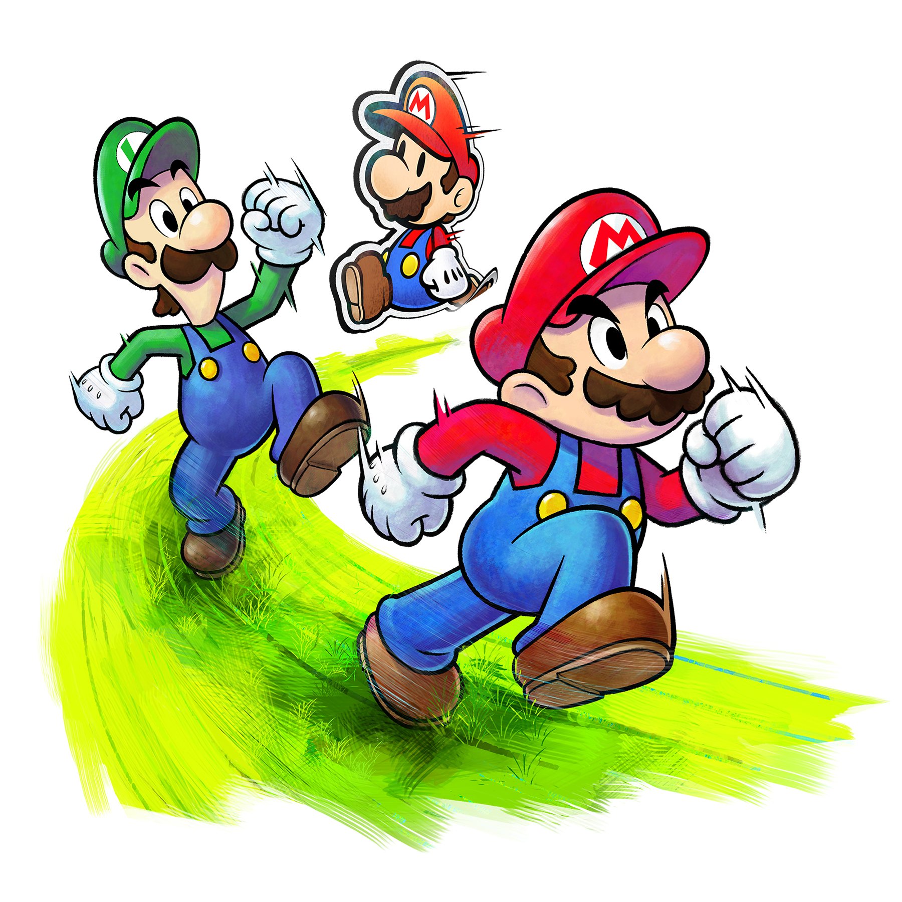 Download Video Game Mario & Luigi: Paper Jam Mario Luigi Cartoon Art