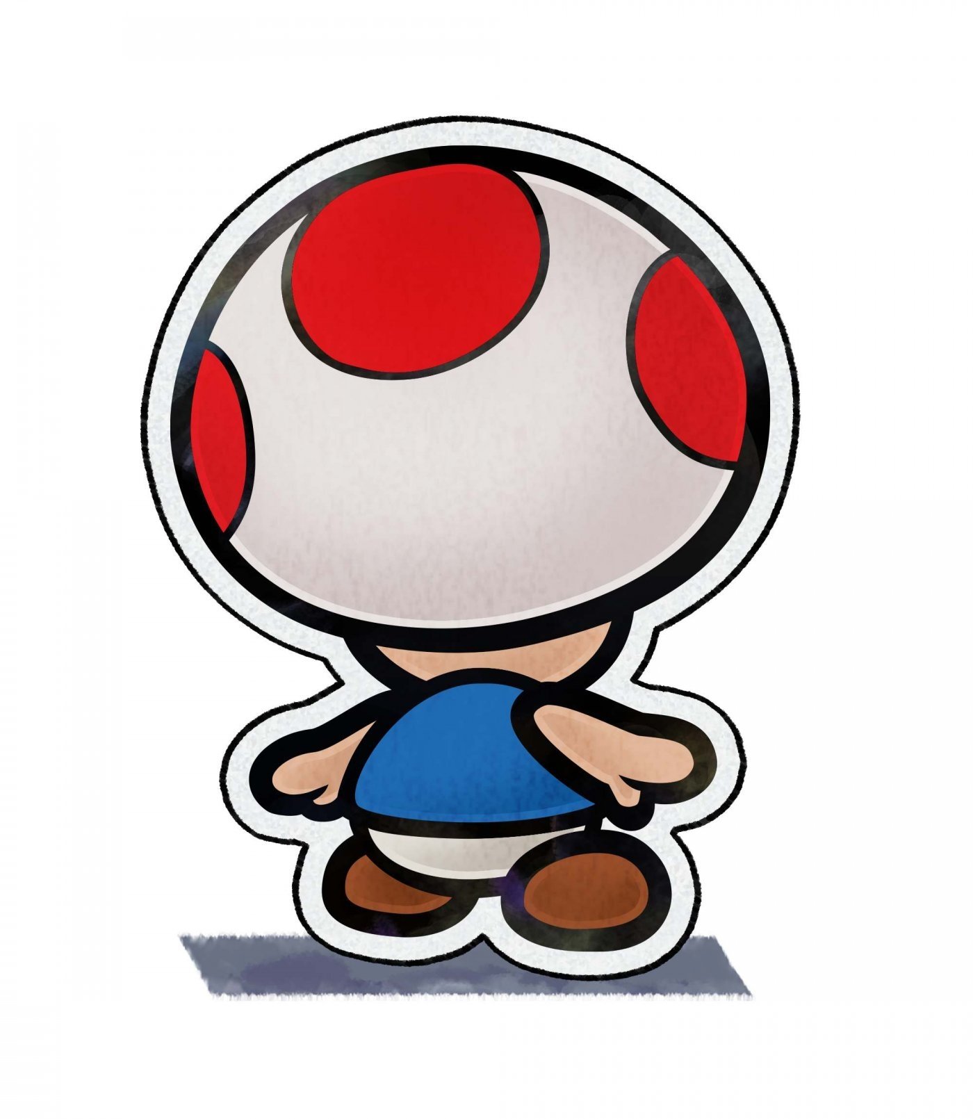 Download Video Game Mario & Luigi: Paper Jam Mushroom Toad (Mario) Art