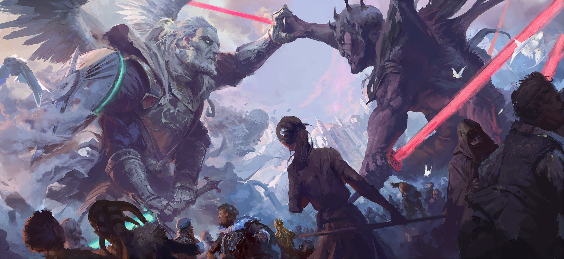 Download Hell Heaven Sci Fi Battle Fantasy Art