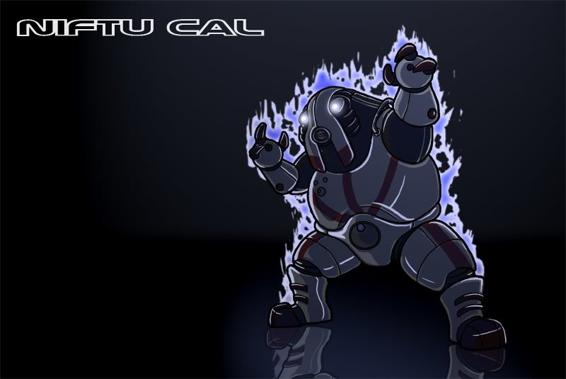 Download Niftu Cal Video Game Mass Effect 2 Robot Cartoon Art
