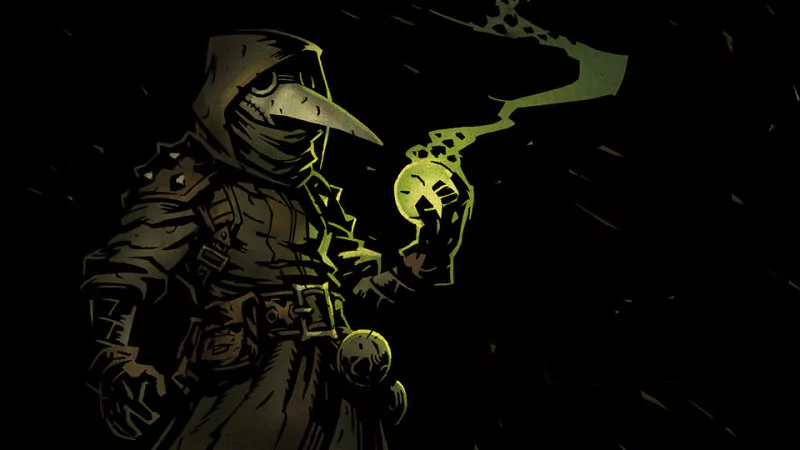 video game Darkest Dungeon plague doctor Dark Fantasy medieval Image