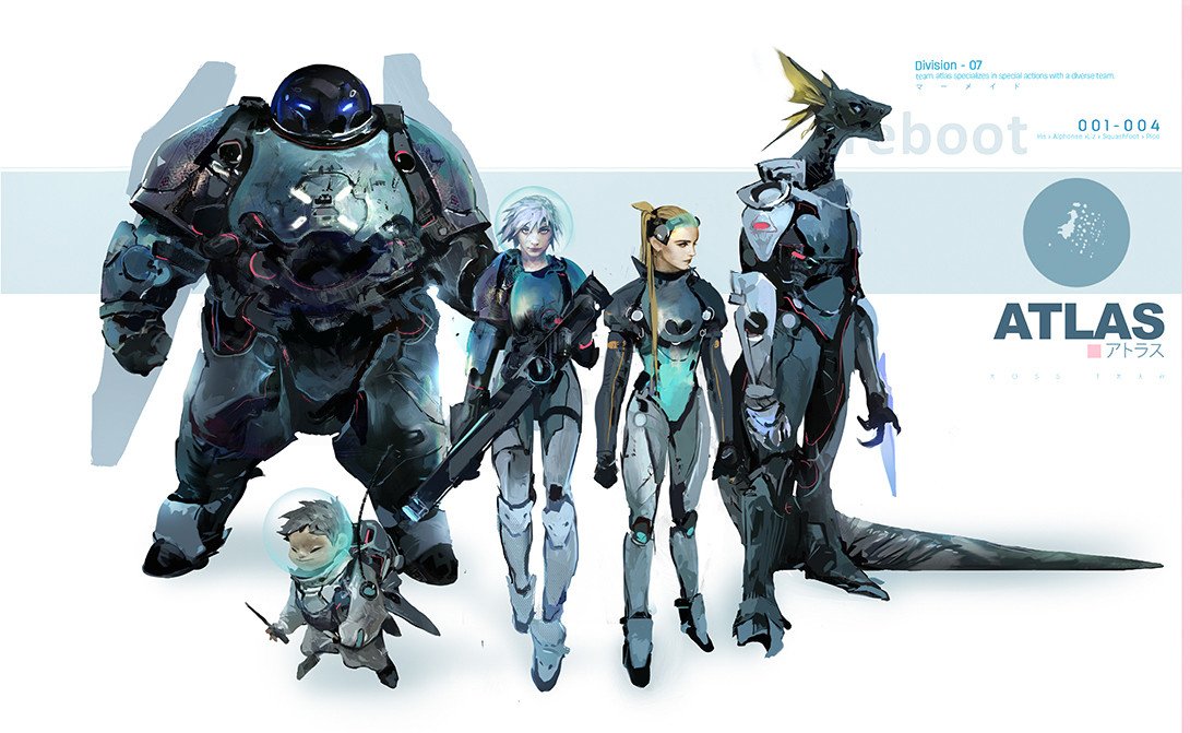 Download Sci Fi Warrior Robotics Characters Illustration Art