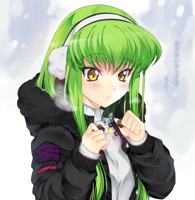 Download C.C. (Code Geass) Anime Code Geass Anime Character Green Hair Art