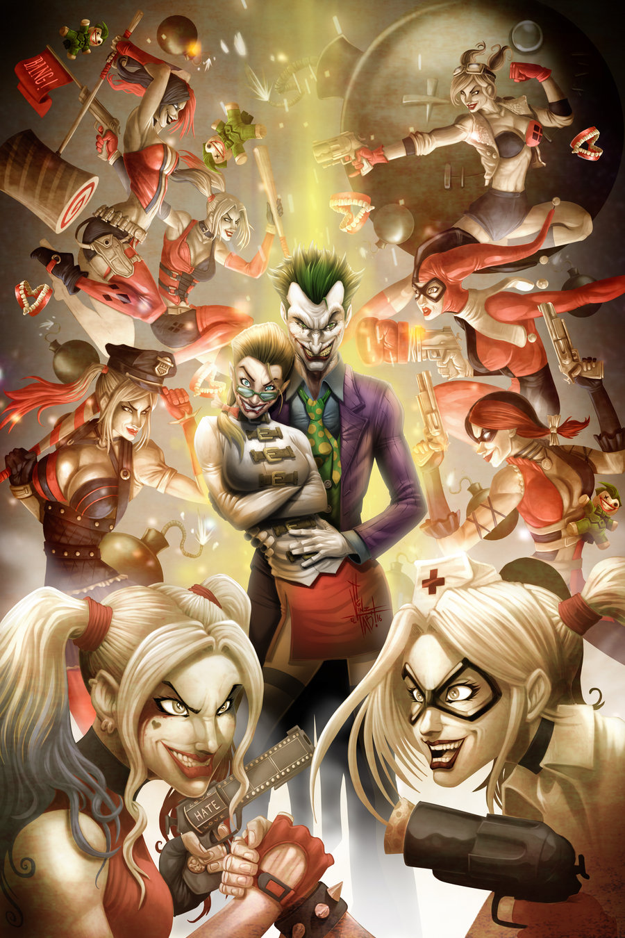 'Harley Quinn vs Harley Quinn vs Harley Quinn vs...' by Vinz-el-Tabanas