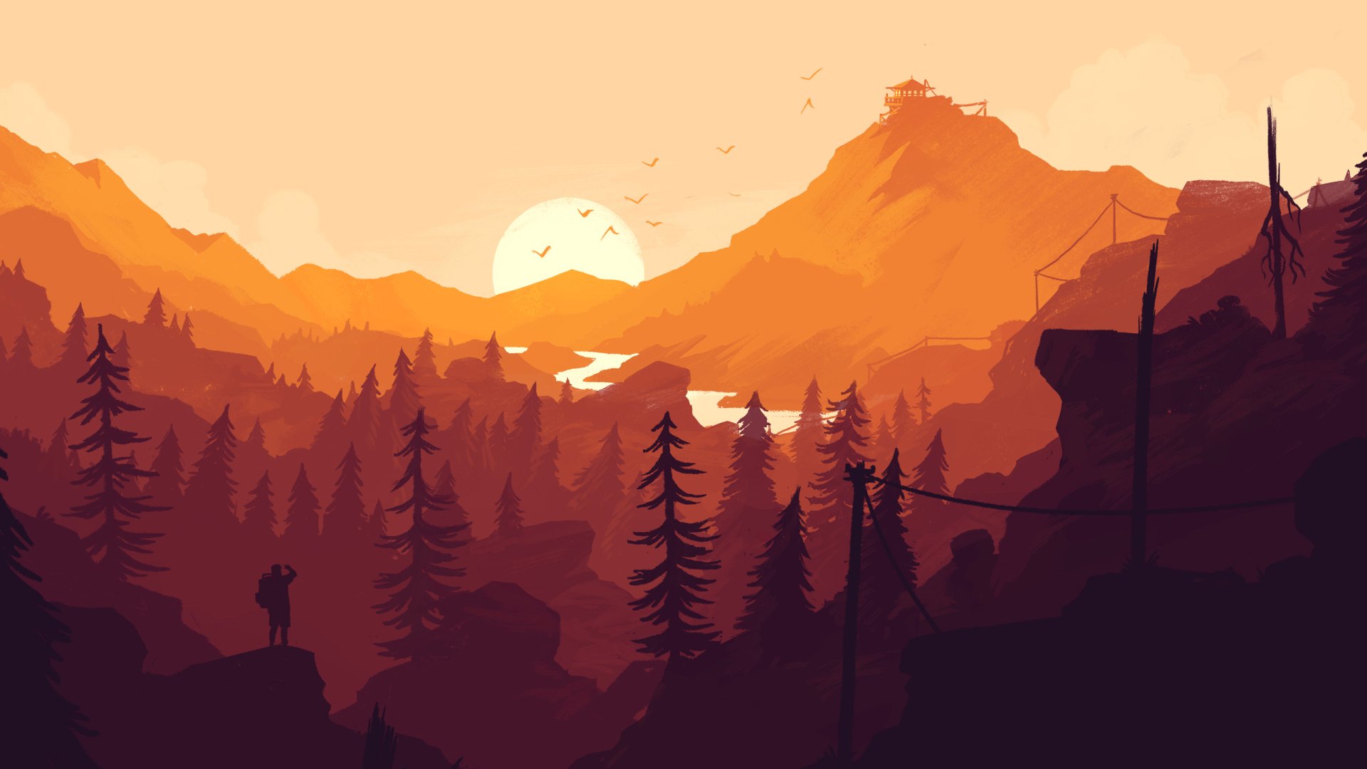 Download Video Game Firewatch (Video Game) Firewatch Art