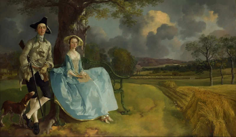  Thomas Gainsborough, Mr and Mrs Andrews by Thomas Gainsborough