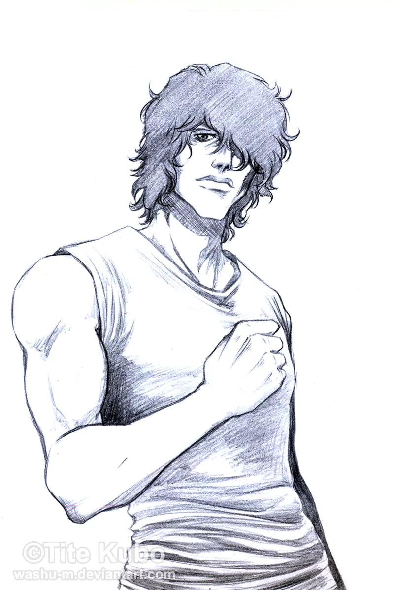 Yasutora Sado Anime Bleach drawing male character Image