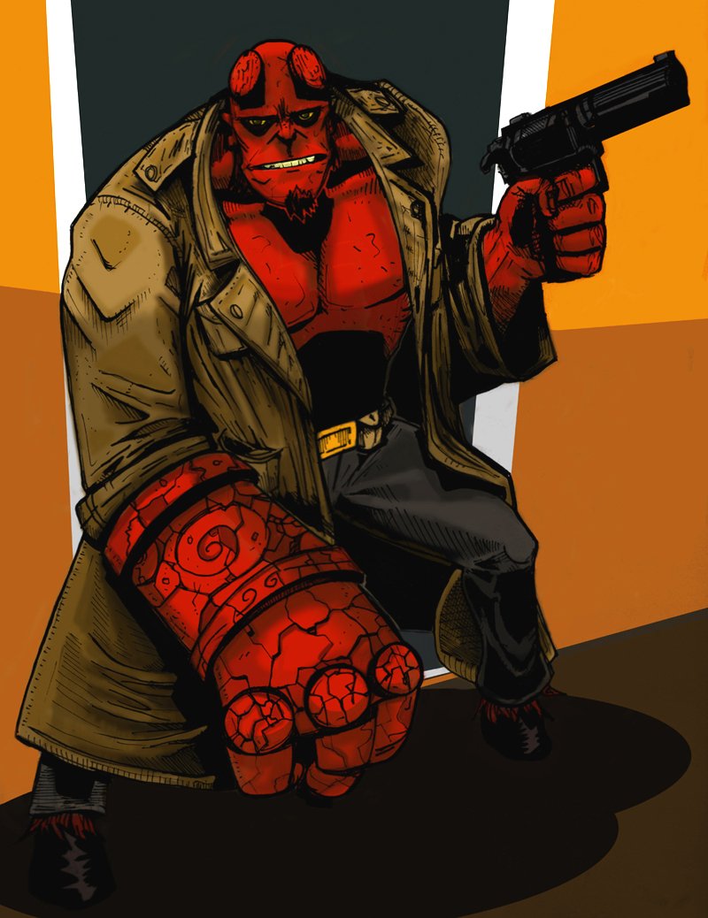 Download Hellboy Movie Hellboy (2004) Comic Character Firearm Art