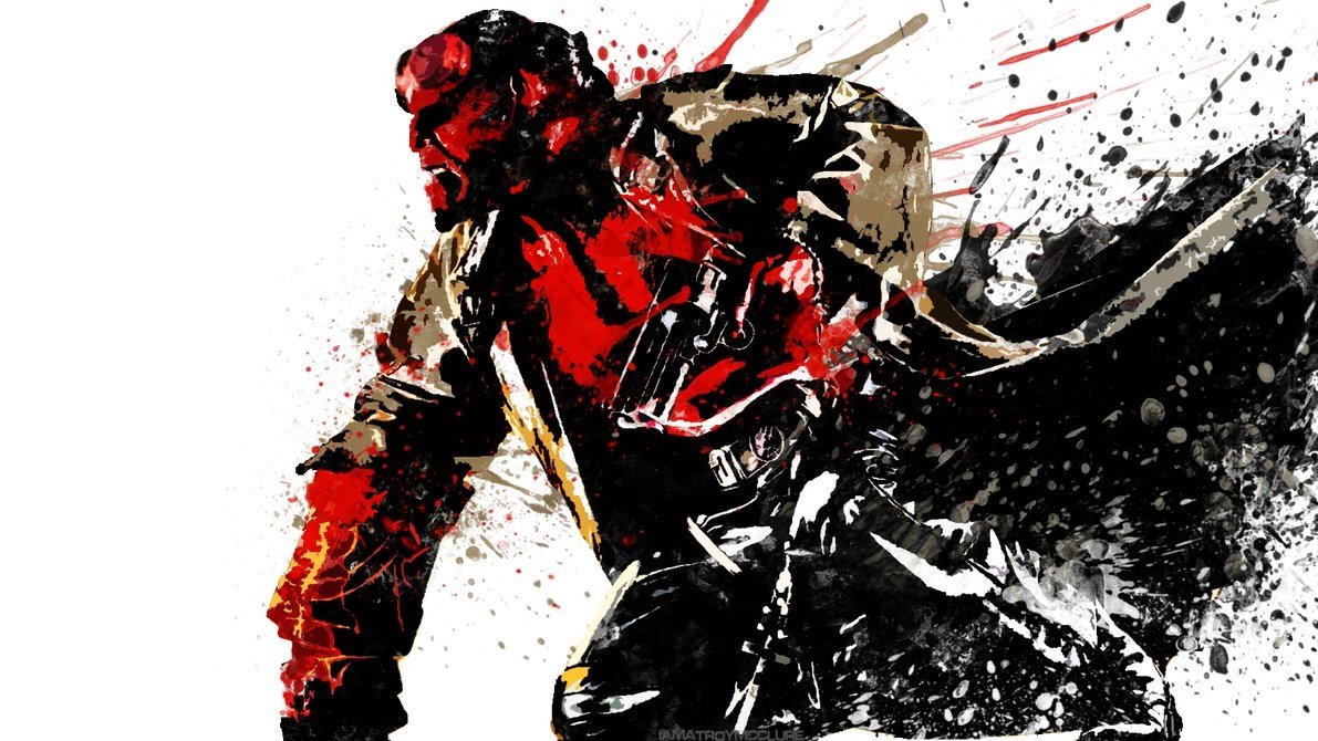 Download Hellboy Movie Hellboy (2004) Comic Book Character Illustration Art