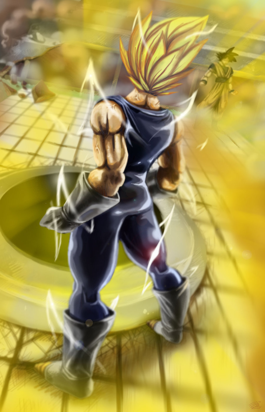 Majin Vegeta, Dragon ball z, Anime art