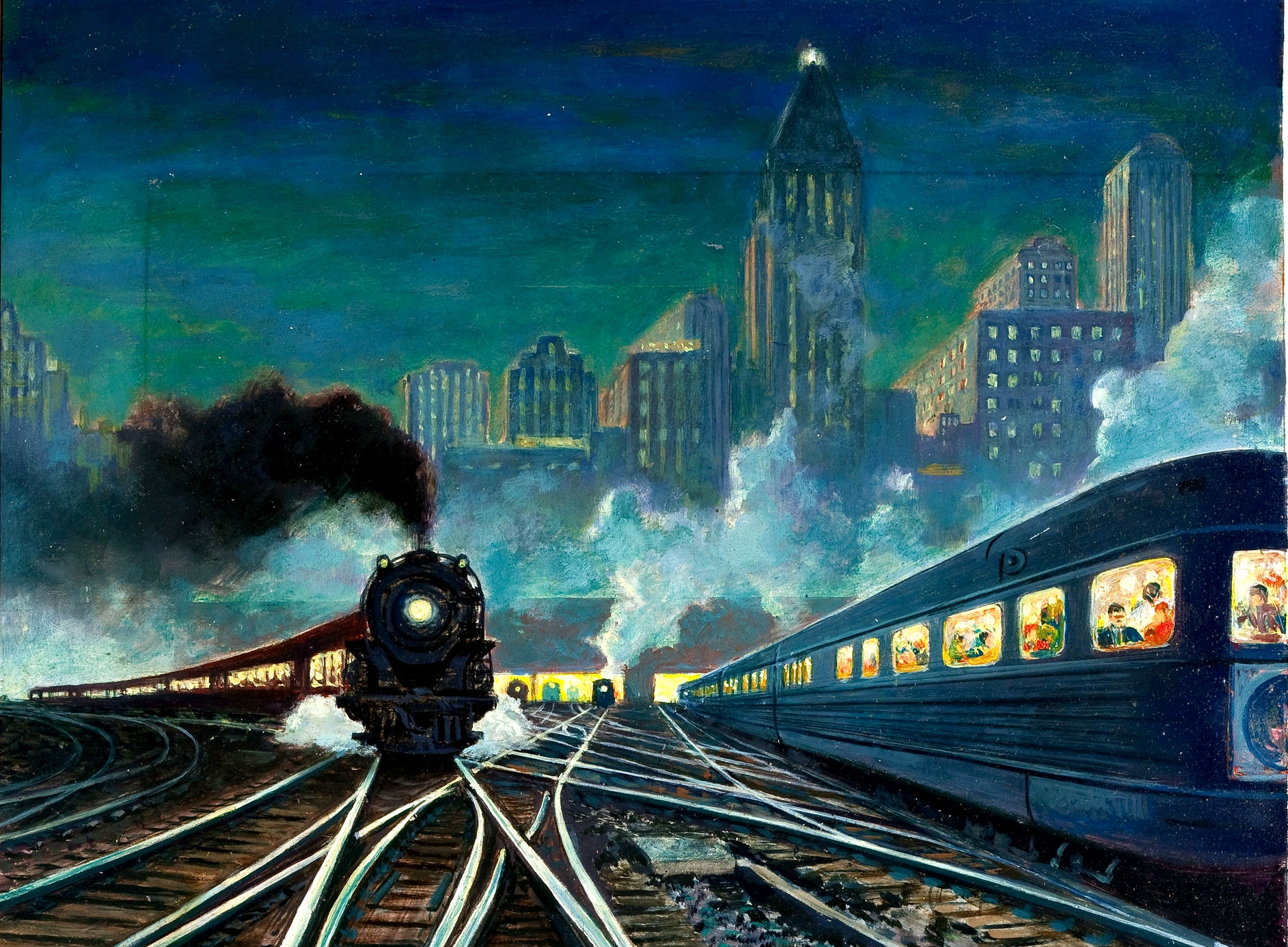 Train Art by Edgar Franklin Wittmack