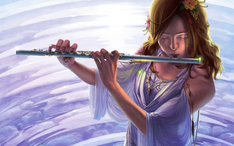 flute fantasy woman Image