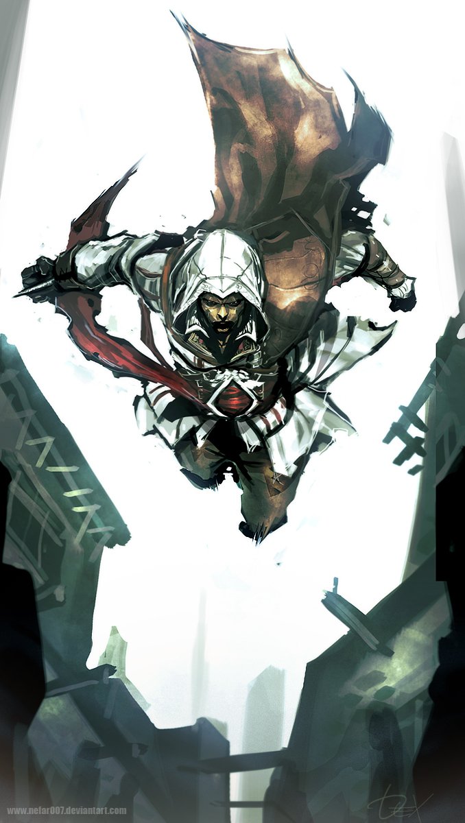 Download Video Game Assassin's Creed Assassin Hooded Figure Digital Art Art