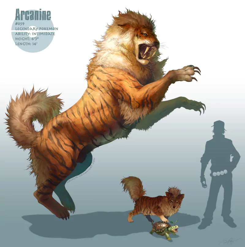 Arcanine (Pokémon) video game Pokemon legendary Image