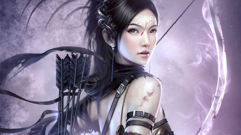 fantasy woman warrior warrior archer fantasy warrior Image