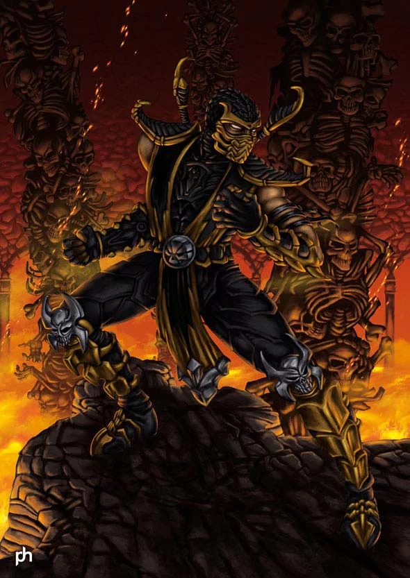 Scorpion (Mortal Kombat) video game Mortal Kombat character art Image