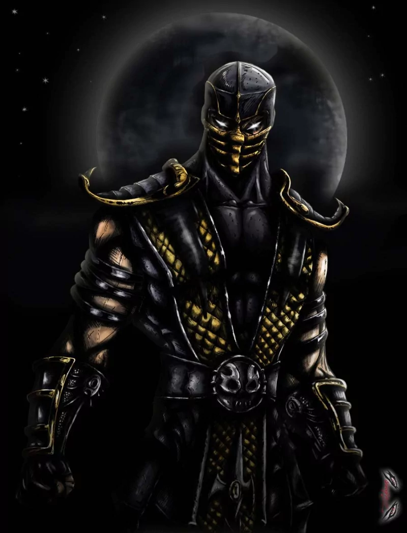 Scorpion (Mortal Kombat) video game Mortal Kombat character design Image