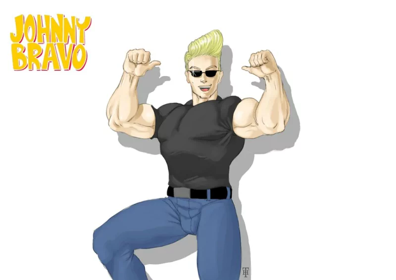 TV Show johnny bravo muscle animation Image