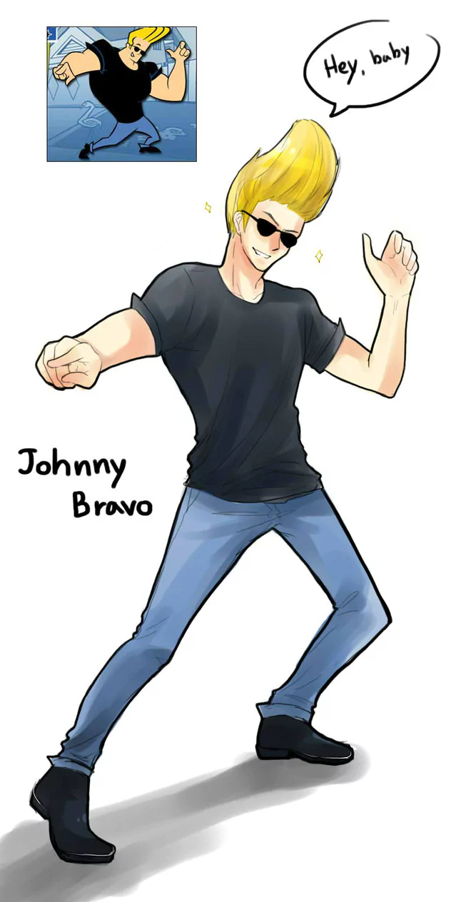 TV Show johnny bravo animated character cartoon comedy Image