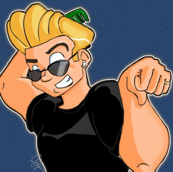 Johnny Bravo Combing Hair