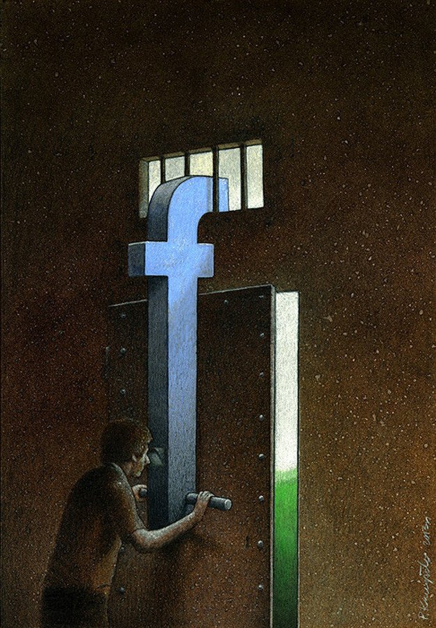 Download Technology Facebook Social Media Prison Digital Art Art