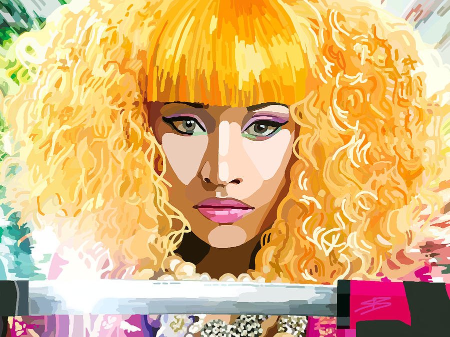 Download Music Nicki Minaj Portrait Artistic Female Art