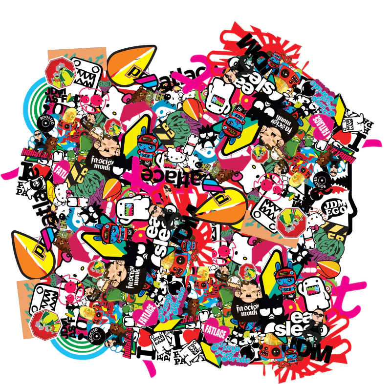 sticker JDM man made Sticker Bomb stickers Image