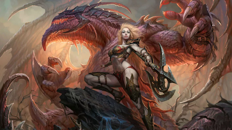  Fantasy Dragon Warrior