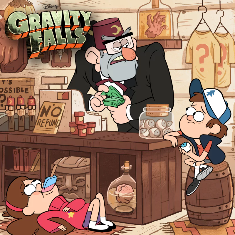 Mabel Pines Dipper Pines Stanley Pines TV Show Gravity Falls Image