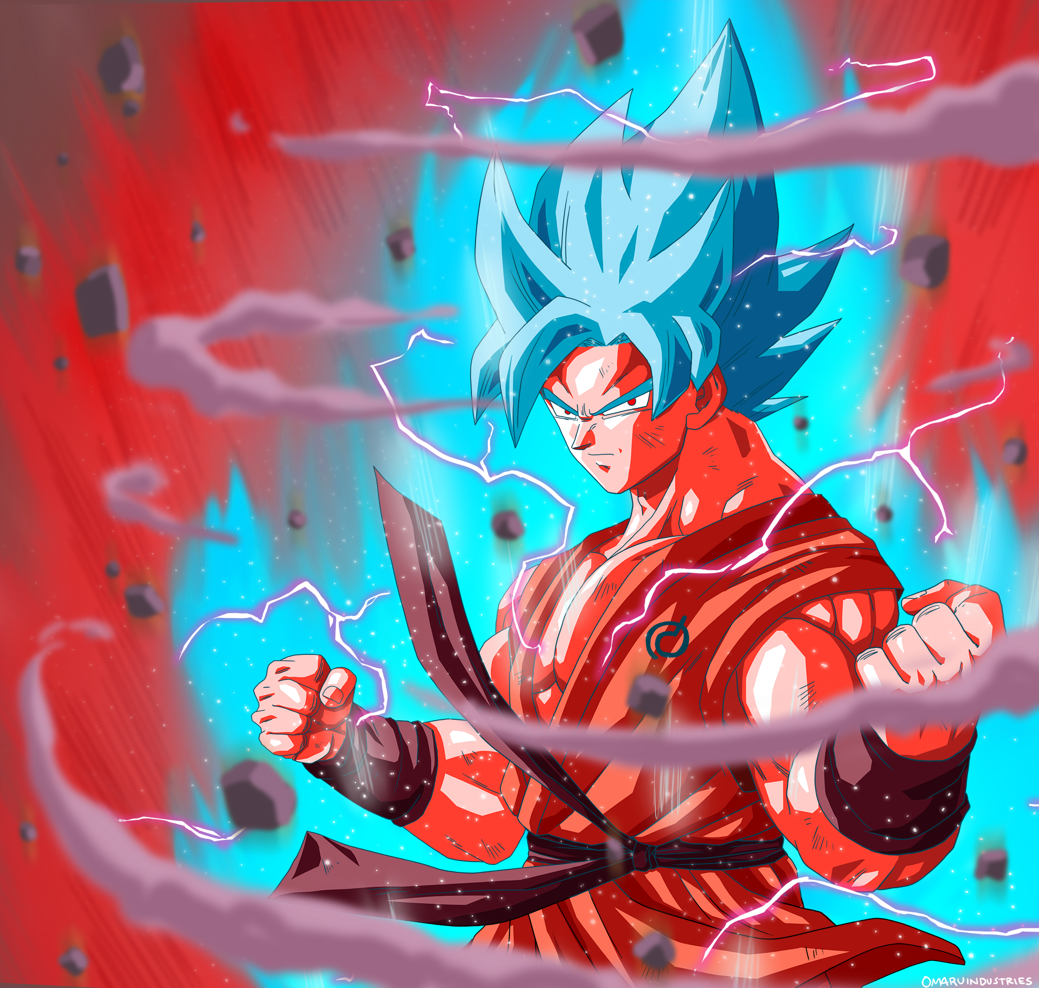 Goku SSGSS Kaioken by OmaruIndustries