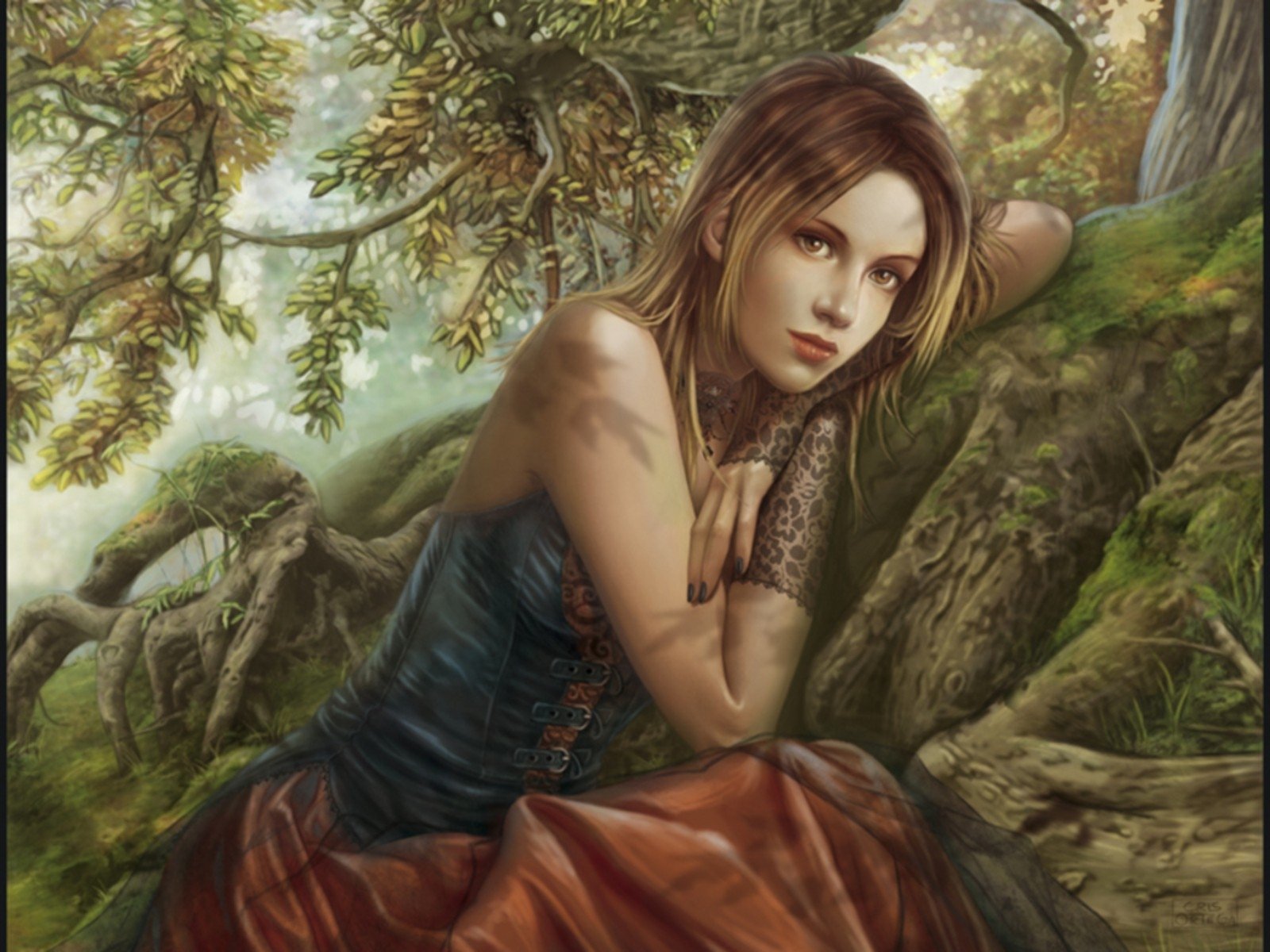 Download Blonde Fantasy Woman Art