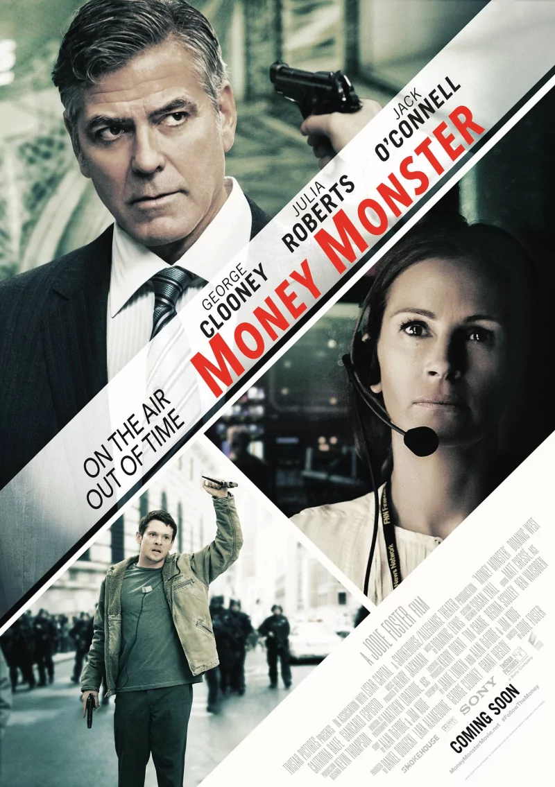 George Clooney Jack O'Connell Julia Roberts movie Money Monster Image