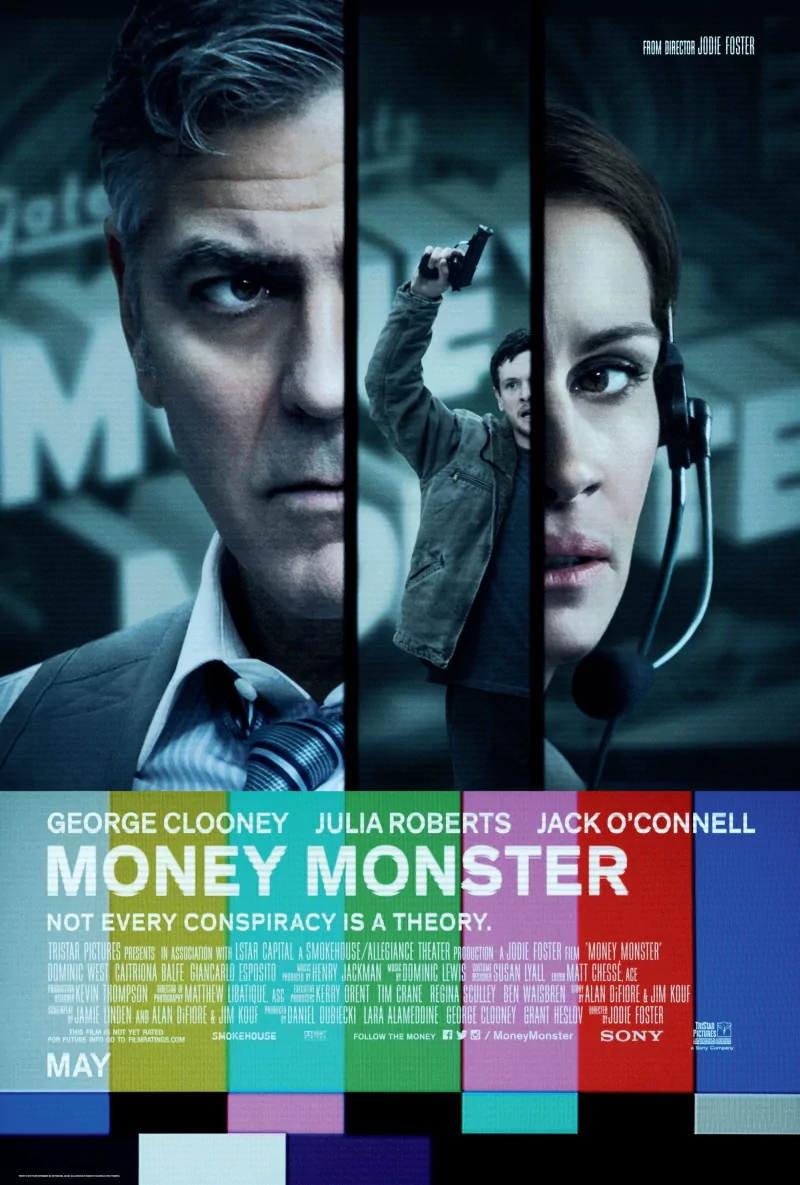 Jack O'Connell George Clooney Julia Roberts movie Money Monster Image