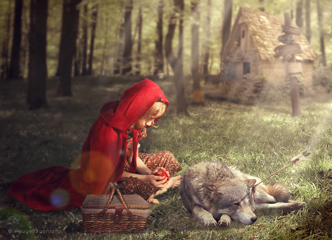 Little red riding hood. Красная шапочка и серый волк. Красная шапочка и волк. Красная шапочка и волк арт. Настоящая красная шапочка.