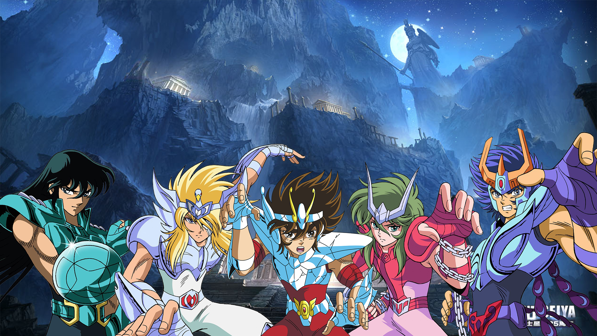 Download Phoenix Ikki Andromeda Shun Cygnus Hyoga Dragon Shiryu Pegasus Seiya Anime Saint Seiya Art